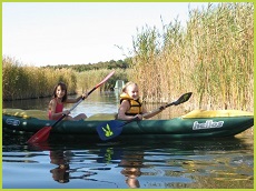 kajaktúra a Velencei-tavon